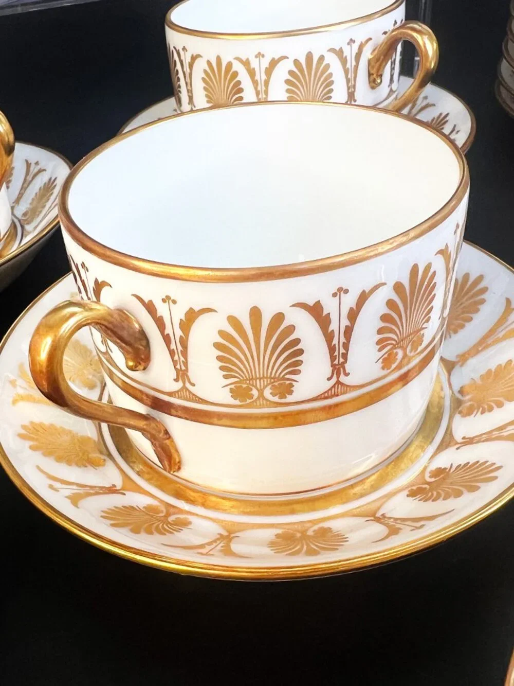 Vintage Richard Ginori Italian Pompei 22k Gold - 30 Piece Tea Set
